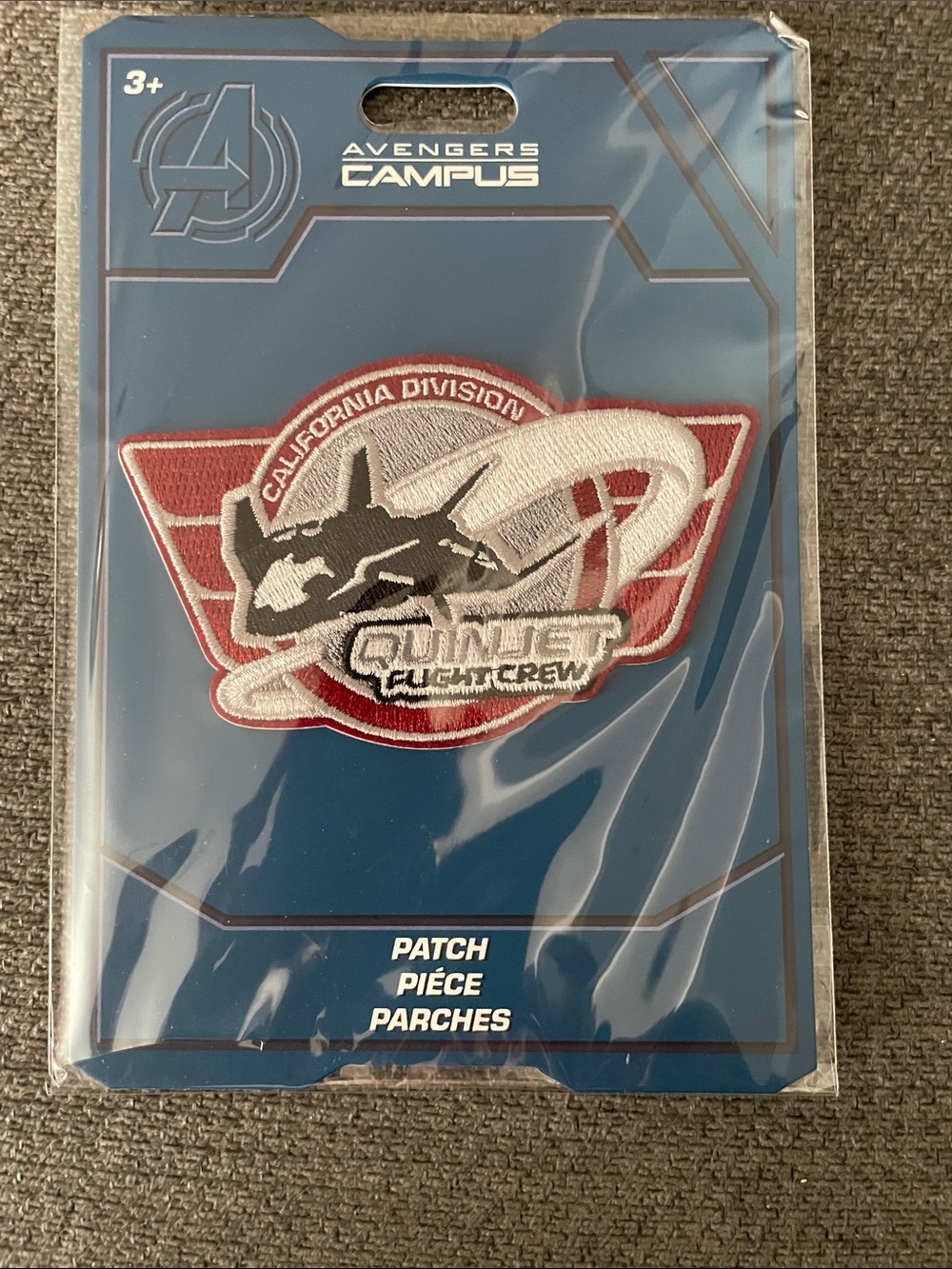 Marvel Avengers Campus California Division Red & White Quinjet Patch NWT